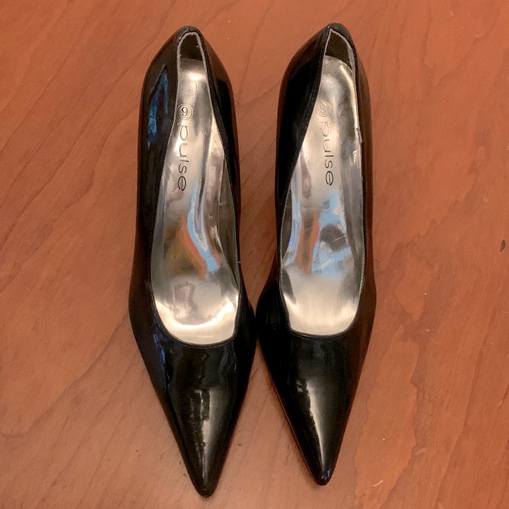 Pulse Black Stiletto Heels Size 9